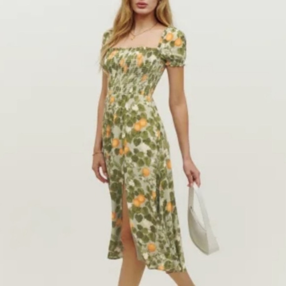 Reformation Inka Dress Orange Grove